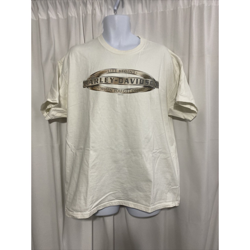 Harley-Davidson T-Shirt Mens XL White Excellent Wytheville VA Graphic 2010 Tee